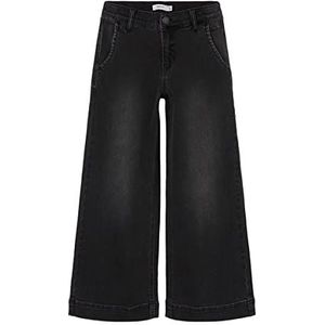 NAME IT meisjes jeansbroek, zwart denim, 122