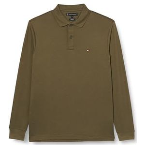 Tommy Hilfiger Heren L/S Liquid Cotton REG Polo MW0MW37317, L/S Polo, Khaki, M, Khaki (Legergroen), M