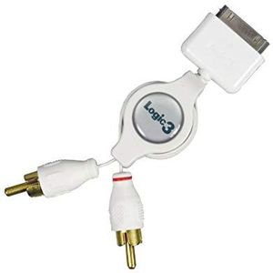 Logic3 RCA/Phono Audio chinch-kabel voor Apple iPod