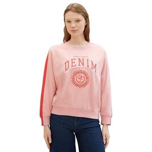 TOM TAILOR Denim Sweatshirt voor dames, 21171 - Bubble Gum Pink, M
