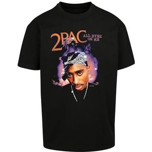 Mister Tee Tupac All Eyez On Me Anniversary Oversize T-shirt voor heren, zwart, XL Grote maten Tall