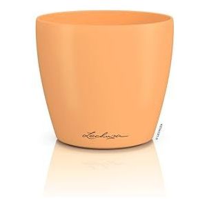 LECHUZA Tafelpot Classico Color 12 Deco Papaya, mat oppervlak, Ø 13 x 12 cm, 16675