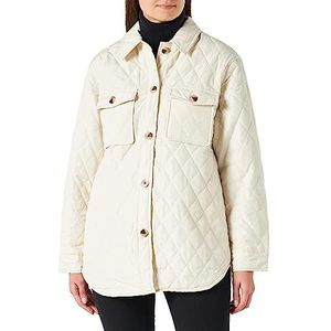 Pieces Pctaylor Quiltet Shacket Noos Bc gewatteerde jas voor dames, Grijs (whitecap grijs), M