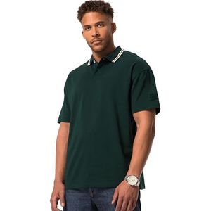 STHUGE Oversize, jersey poloshirt voor heren, groen, L