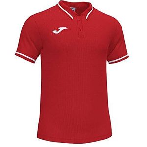 Joma 2XS Poloshirt met korte mouwen, comfort II, uniseks, volwassenen, rood