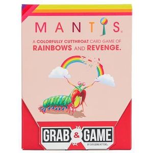 Mantis Grab & Game by Exploding Kittens - Pocket-Sized Party Game with Vibrant Art & Addictive Gameplay for 2-4 Players Ages 7+ - Ideal Travel Game for Families on the Go
