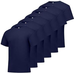 Hanes Heren Shirt, Navy 6-pack, XL