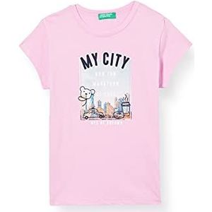 United Colors of Benetton T-shirt voor meisjes, Roze 3C8, 62 cm