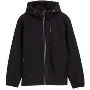 Tom Tailor - Softshell-jack - Zwart - Met Capuchon - 4 Ritszakken