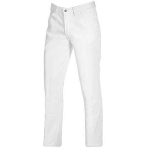 BP 1379-380-21-30/34 Unisex puur katoen 5-pocket jeans, wit, 30/34 maat