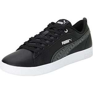 PUMA Smash WNS V2 Mono Sneaker voor dames, Zwart, 42 EU