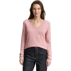 Tom Tailor - Pullovers - Morning Pink - Trui met V-hals