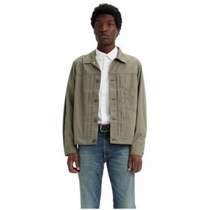 Levi's Heren Type I Trucker Green, Smokey Olive, S