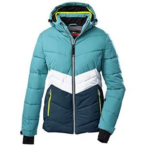 Killtec Ksw 1 Wmn Ski Qltd Jckt winterjas/jas in dons-look met afritsbare capuchon en sneeuwvanger