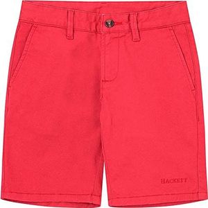 Hackett London Chino Shorts voor jongens, Deep Claret, 5 Jaren