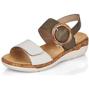 Rieker Dames Remonte Damen R6853 Sandalen Sandaal, Groen, 42 EU