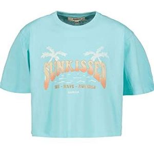 Garcia Kids Meisjes T-shirt met korte mouwen, sea Crystal, 164/170, Sea Crystal, 164 cm