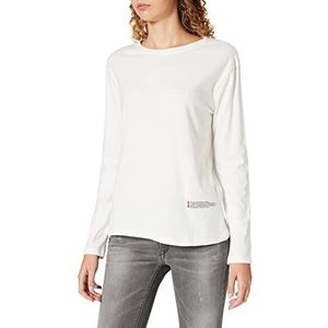 NA-KD Good Will T-shirt met print voor dames, Gebroken Wit, XS