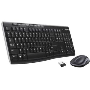Logitech MK270 - Draadloos Toetsenbord en Muiscombinatie - Zwart