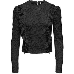 Onllamir L/S Lace Top JRS, zwart, M