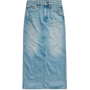 G-STAR RAW Viktoria Lange rok, Blauw (Sun Faded Fogbow D24385-d436-g671), 25W