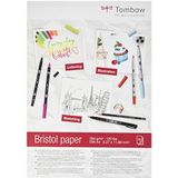 Tombow PB-MARK tekenblok Bristol DIN A4 250 g/M2, lichtwit