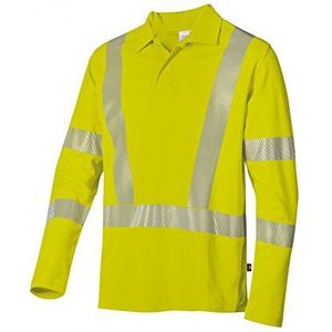 BP 2133 260 unisex shirt met lange mouwen van duurzaam gemengd weefsel waarschuwingsgeel, maat XL