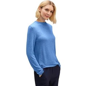 Street One Damesshirt, Intense Gentle Blue Melange, 44