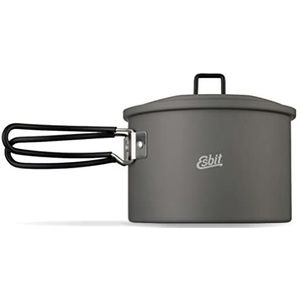 Esbit Outdoor kookpan 1600 ml - camping pot van hard geanodiseerd aluminium - incl. deksel met praktische ophanging