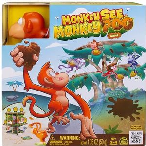 Monkey See Monkey Poo-spel met neppoep, leuke spellen | sensorisch speelgoed | familiespellen | grappige cadeaus