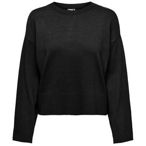 ONLKALANA LS Boxy O-Neck KNT, zwart, L