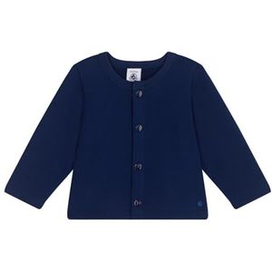 Petit Bateau Gebreid vest voor meisjes, Blauw, 3 Jaren