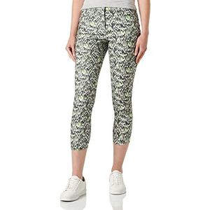 GERRY WEBER Edition Dames Best4me 7/8 broek, groene print, 38R, groen opdruk, 38