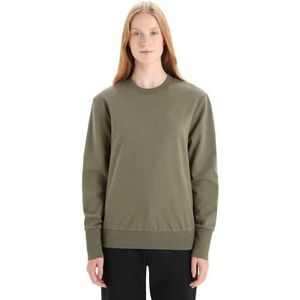 Icebreaker Dames Central II Sweater - Dames Sweatshirt - Merino Wol Mid Layer - Loden, S