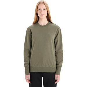 Icebreaker Dames Central II Sweater - Dames Sweatshirt - Merino Wol Mid Layer - Loden, S
