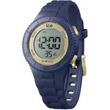 Ice-Watch - ICE digit Dark blue gold - Blauw jongenshorloge (gemengd) met kunststof band - 021618 (Small)