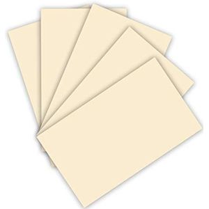 folia 614/50 08 Fotokarton, DIN A4, 300 g/m², 50 vellen, beige, voor het knutselen en creatief vormgeven van kaarten, vensterafbeeldingen en voor scrapbooking