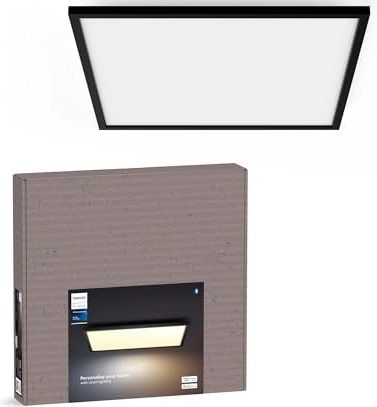 Philips - Hue Aurelle - Paneellamp - Zwart - Vierkant Large - Warm- tot Koelwit Licht