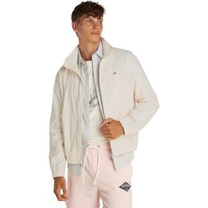 Tommy Jeans Essential gewatteerde jas met ritssluiting voor heren, Wit (Oud Wit), XXL