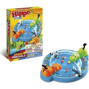 Hasbro B1001103 - reisspel Eat Hippo, Duitse versie