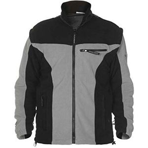Hydrowear 04026015F Kingston Polar Fleece jas, 100% polyester, klein formaat, grijs/zwart