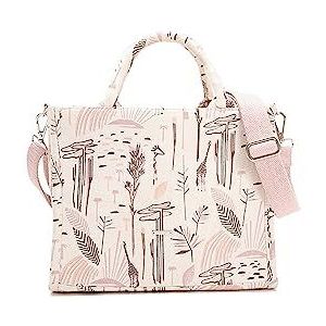Ecoright Crossbody-tas voor dames, premium draagtas voor vrouwen, canvas tas, handtassen voor meerdere compartimenten en flessenhouder, Madagaskar