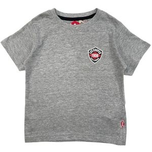 Lee Cooper, T-shirt, jongens, meisjes, (4-14 jaar), poloshirt, tanktop, overhemd, bedrukt, kleding, uniseks, kinderen, sport, ademend, model GLC121209 TS S8-6A, grijs, Grijs, 6 Jaar