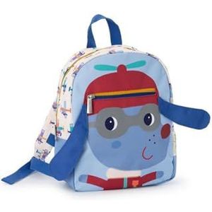 LILLIPUTIENS - Jules de hond gerecyclede PET-rugzak - Kindertas met grote zak, verstelbare schouderbanden en riem - Waterbestendig, ideaal voor school en uitstapjes - Vanaf 3 jaar - 84486,