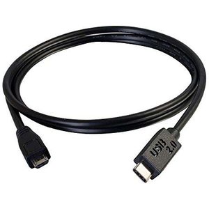C2G 1M USB C 2.0 tot USB-Micro B Kabel Geschikt voor Android Smartphones, CCTV, Tablets, Digitale Camera en meer. Gemeenschappelijke USB-lader...