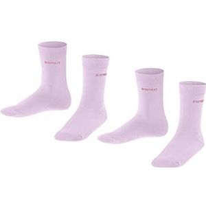 ESPRIT Uniseks katoenen sokken voor kinderen, verpakking van 2 stuks, roze (Rose 8738), 4 jaar