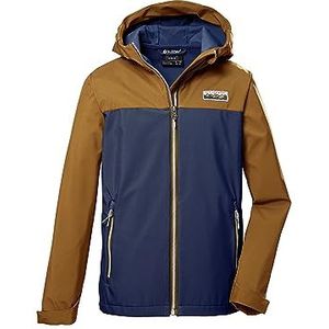 killtec jonge Softshelljas/outdoorjas met capuchon KOS 344 BYS SFTSHLL JCKT, Caramel, 176, 41540-000