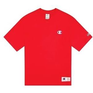 Champion Legacy Retro Sport (220330) - SS ""V-hals T-shirt"", Vermilion (CRD), S Retro Sport FW24, Schbel (Crd), S