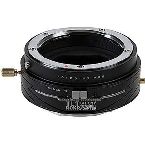 Fotodiox Pro TLT ROKR Tilt/Shift Lens Mount Adapter Compatibel met Contax/Yashica (CY) Lenzen naar Sony E-Mount Camera's
