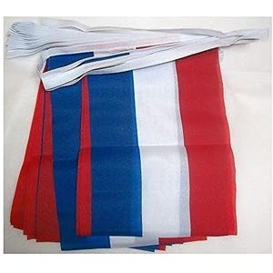 Nederland 6 meter BUNTING Vlag 20 vlaggen 9'' x 6'' - Nederlandse STRING vlaggen 15 x 21 cm - AZ FLAG